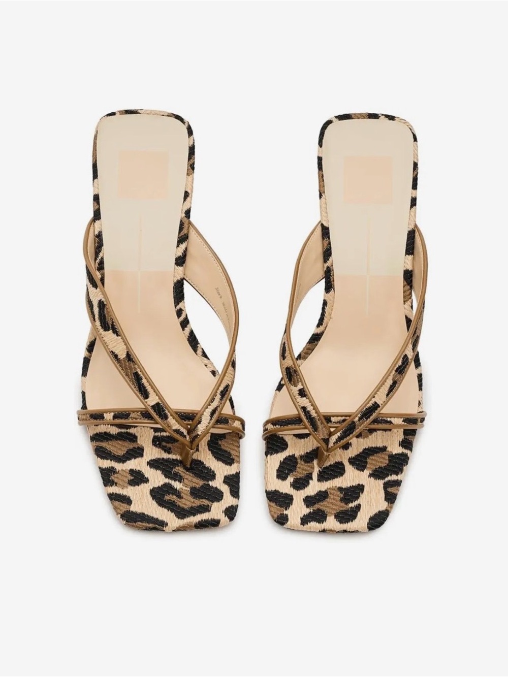 Dolce Vita Brevel Leopard Raffia Kitten Heel